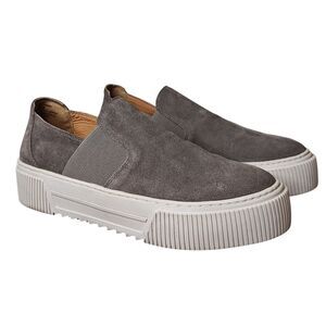 Lucky Brand Shoes Womens Size 9 Suede Slip On Platform Marlena Loafers Comfort